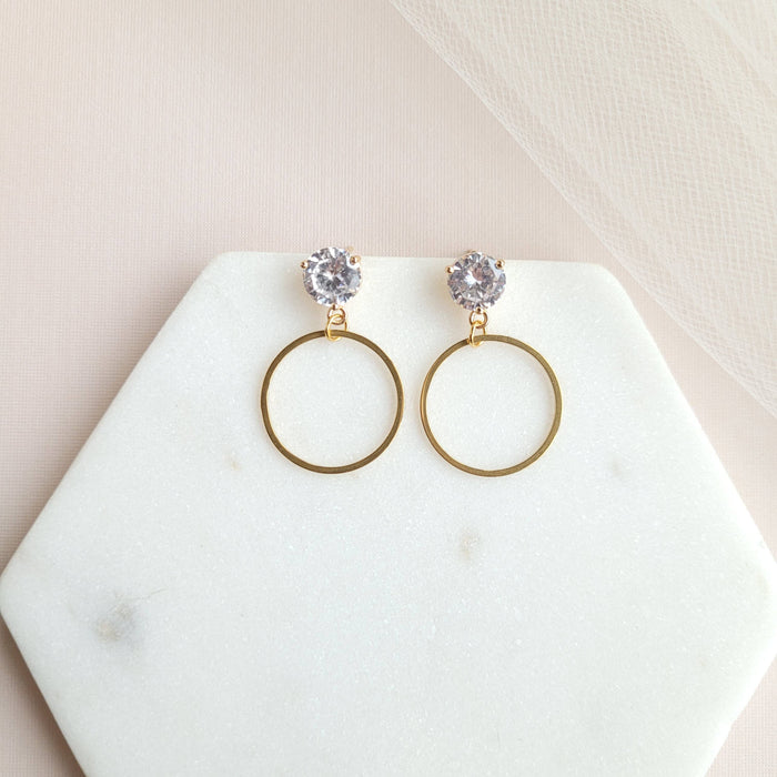 sparkle hoop dangles