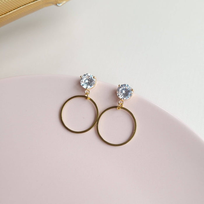sparkle hoop dangles