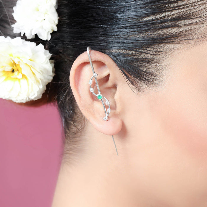 Star Constellation Silver Needle Ear Cuff