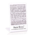 Steel Cherry / Bow / Fishbone Cut Stud Earrings without Diamonds on Card Holder asonjewelry