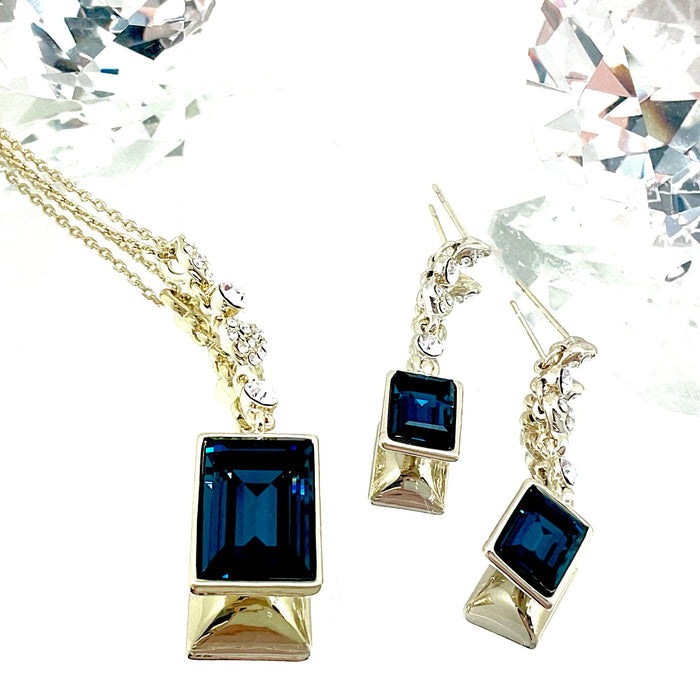 Step Cut Premium Crystal Set