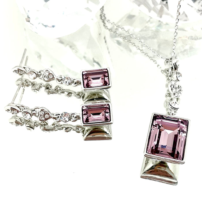Step Cut Premium Crystal Set
