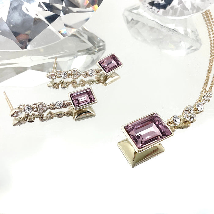 Step Cut Premium Crystal Set
