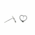 Sterling Silver Heart Studs