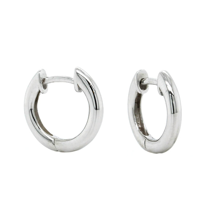 Sterling Silver Huggie Hoop Earrings
