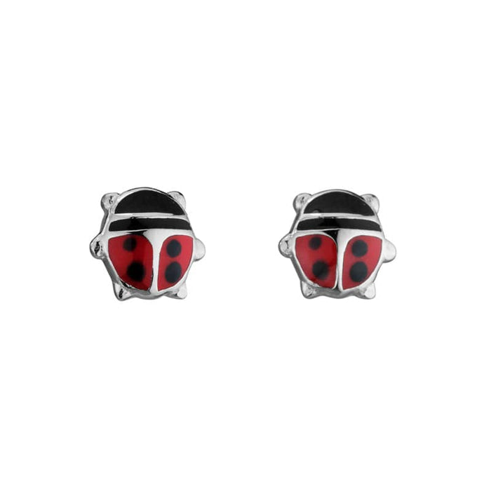 Sterling Silver Ladybug Studs