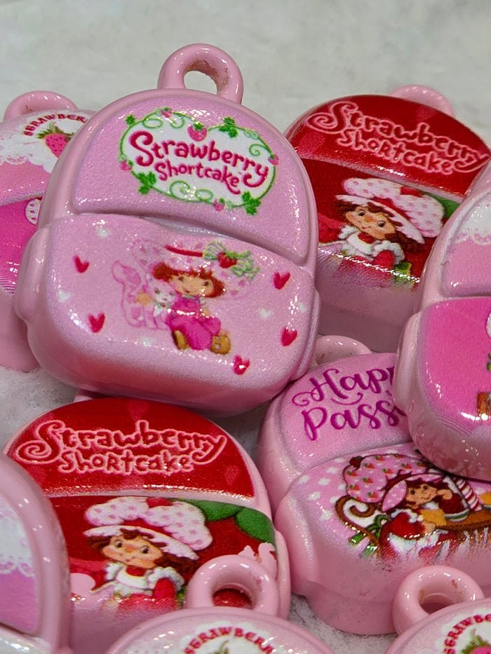 Strawberry shortcake backpack-  3D charms