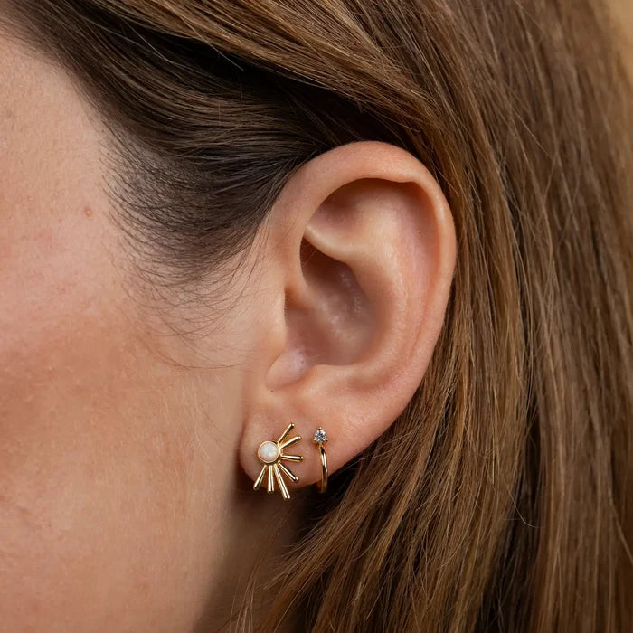 sun ray earrings