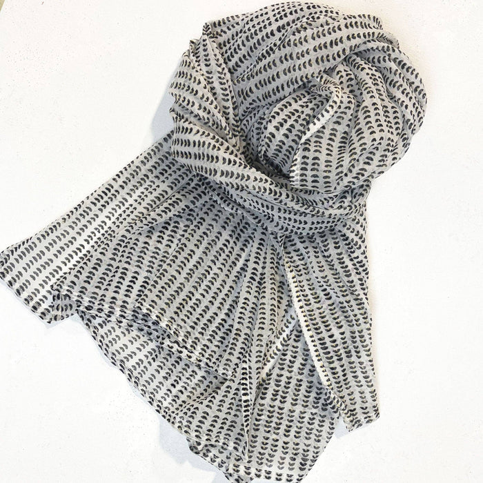 sun spot black scarf