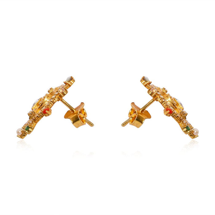 Swan Silver Navrattan Stud