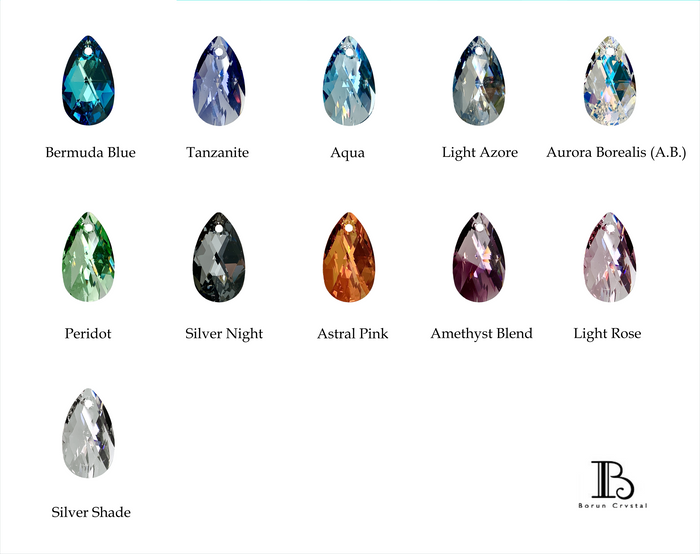 Teardrop Crystal Classy Set
