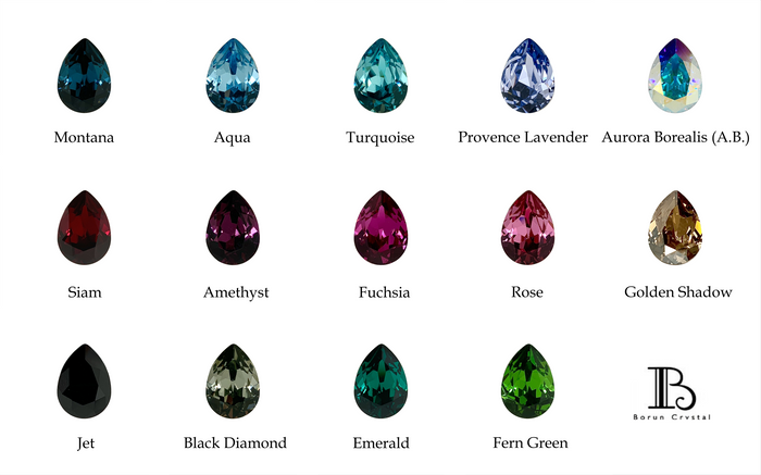 Teardrop Crystal Classy Set
