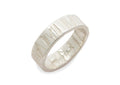 Textured Flat Band, Sterling Silver