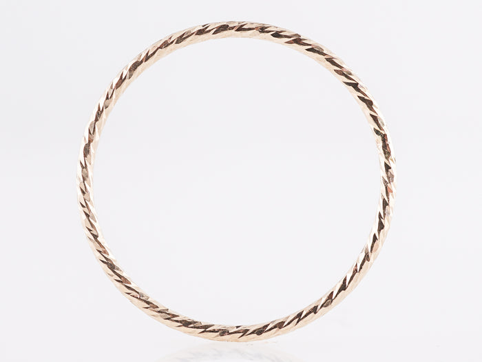 Textured Stacking Wedding Band in 14k Yellow Gold