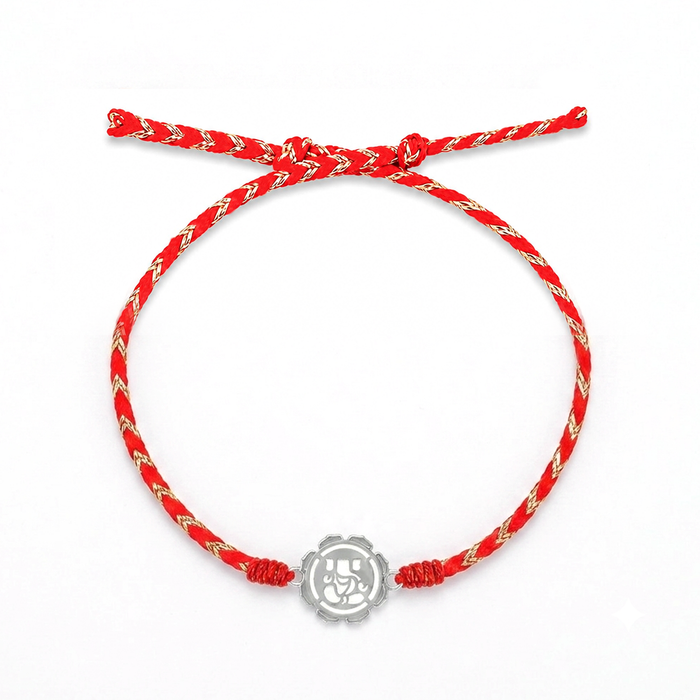 Unniyarcha 92.5 Pure Silver Ganesha Rakhi with Chandan Tilak set