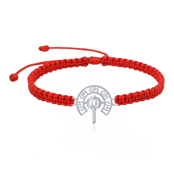 Unniyarcha 925 Silver Ram and Hanuman Gada Bracelet