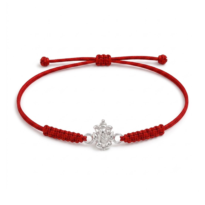 Unniyarcha 925 Sterling Silver Auspicious Ganesha Bracelet