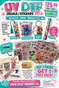UV DTF Decals Bundle mix 60pcs +++