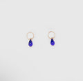 vintage glass teardrop studs